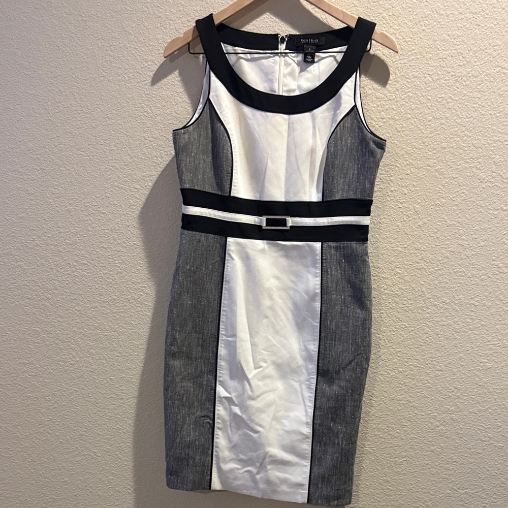 WHBM Black and White Dress Size 8